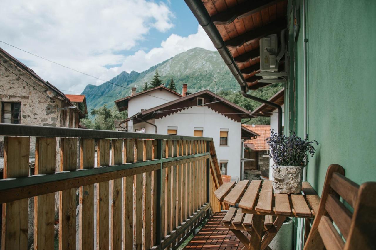Apartma Metija Lux Z Savno Kobarid Kültér fotó